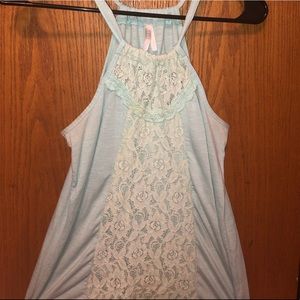 Lace Design Tank Top